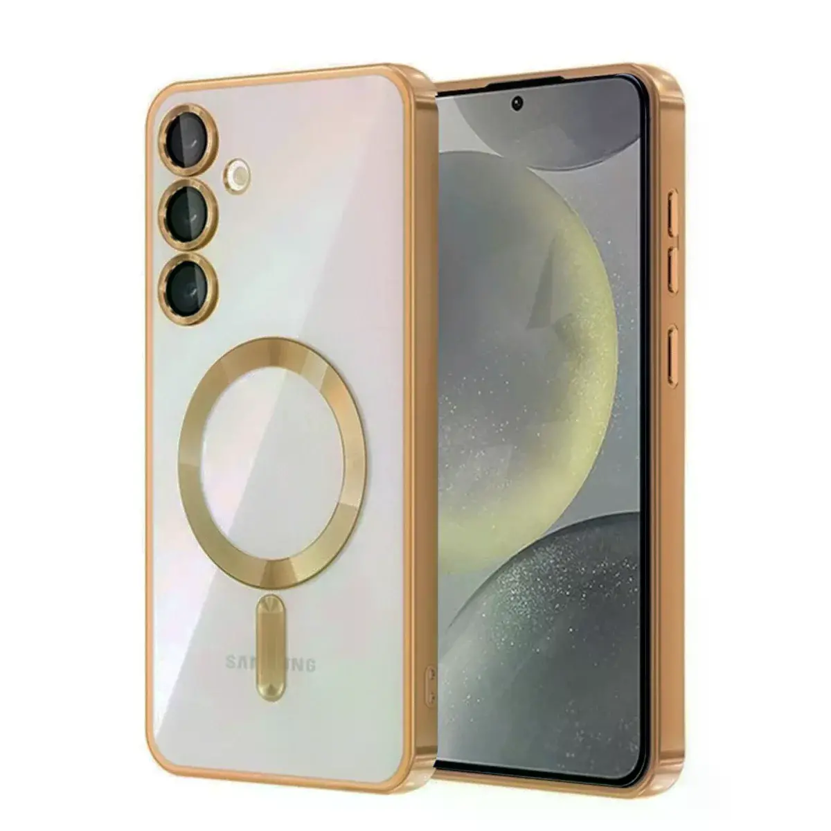 Samsung Galaxy S25 Fe Kross Magneticsafe Kapak - Çöl Titanyum