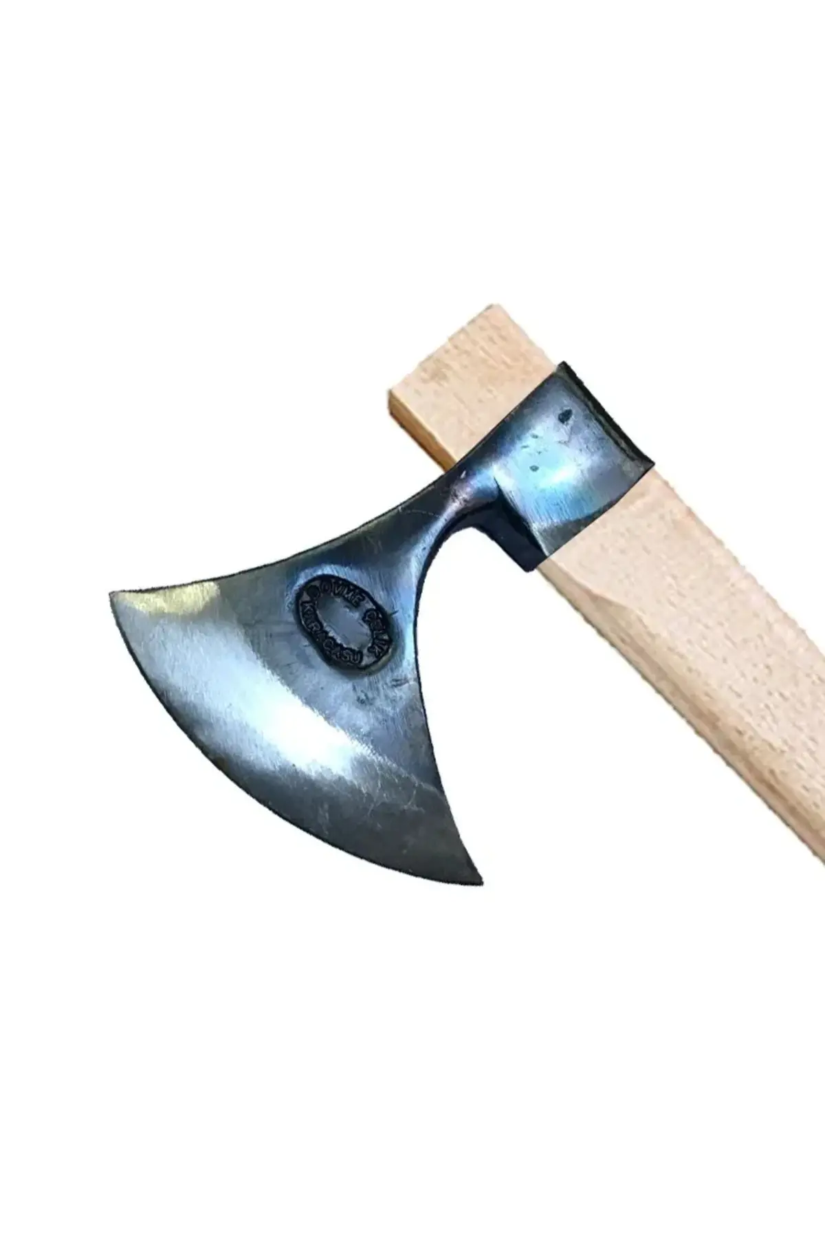 Karacasu Saplı Ay Balta 90 Cm - Dövme Çelikten