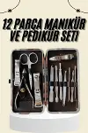 Tırnak Bakımı Tırnak Makası Profesyonel 12 Parça El Ayak Manikür Pedikür Seti-2