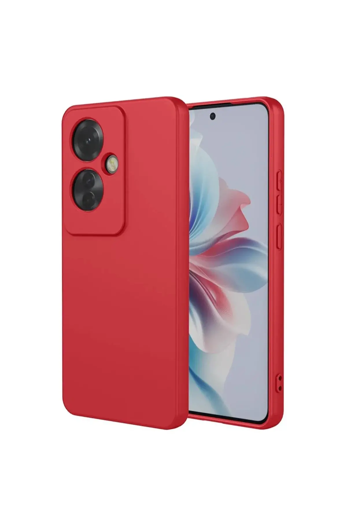 Oppo Reno 11F Kılıf First Silikon - Kırmızı