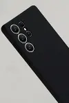 Samsung Galaxy S25 Ultra Kılıf Nano içi Kadife Silikon - Siyah-3