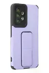 Samsung Galaxy A53 5G Kılıf Mega Standlı Silikon - Lila-3