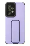 Samsung Galaxy A53 5G Kılıf Mega Standlı Silikon - Lila-1