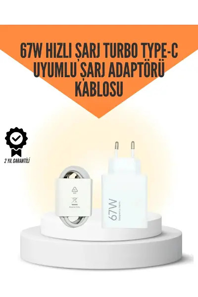 67W Hızlı Şarj Cihazı Yüksek Isı Dayanımlı Type-C Set