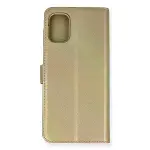 Samsung Galaxy M51 Trend S Plus Kapaklı Kılıf - Gold-1