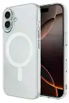 Apple iPhone 16 Plus Kılıf Magneticsafe Şeffaf Silikon - Şeffaf-1