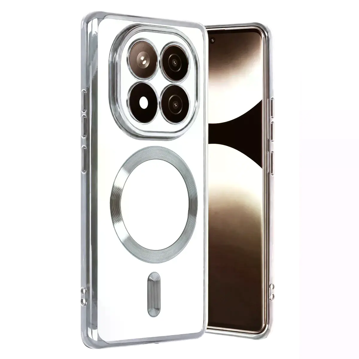 Xiao Red Note 15 4g Kross Magneticsafe Kapak - Gümüş