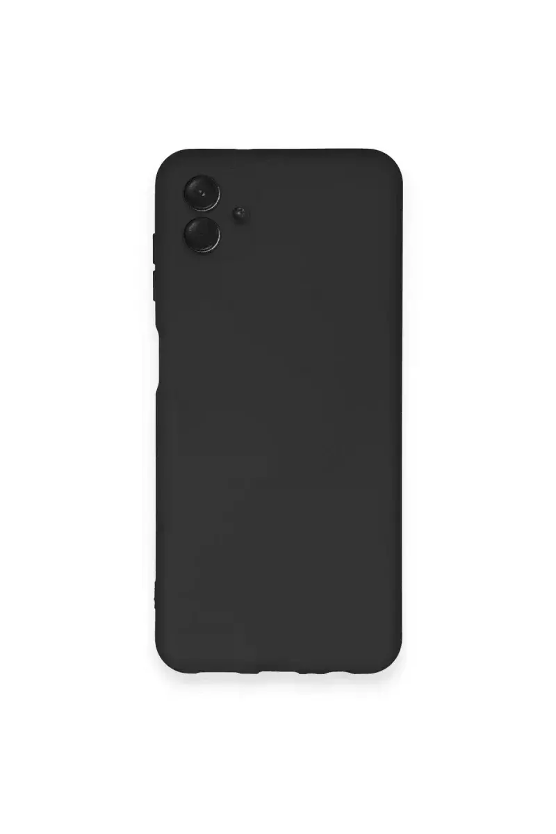 Samsung Galaxy A04 Kılıf Nano içi Kadife Silikon - Siyah