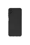 Samsung Galaxy A04 Kılıf Nano içi Kadife Silikon - Siyah-1