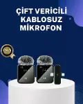 2in1 Kablosuz Yaka krofonu iOS ve Android Uyumlu-1