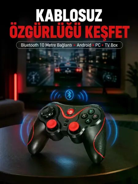 Gelişş Kontrol Hassasiyeti Sunan Kablosuz Bluetooth Oyun Kolu
