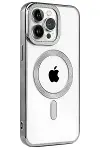 Apple iPhone 15 Pro Max Kılıf Kronos Magsafe Kapak - Titanyum Gri-3
