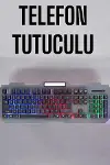 Q Klavye RGB Işıklı Klavye Ve Mouse Seti Kablolu Mouse Hediyeliş-2