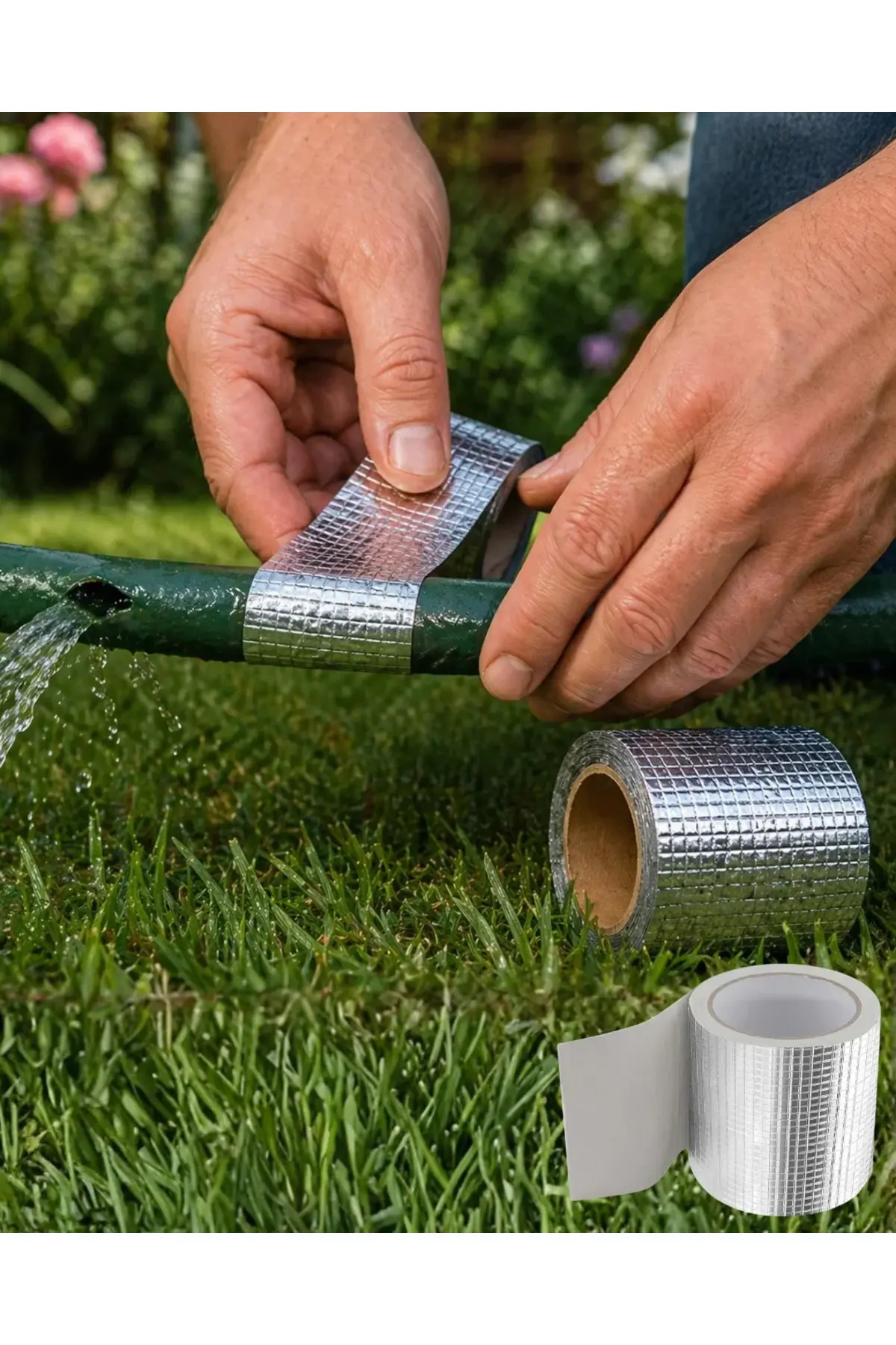 96mm Su Kaçak Önleyici Tar Bandı 2 Metre Güçlü Yapışkanlı Onarım Bandı