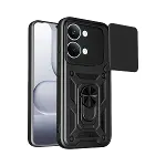 Xiao Poco X8 Pro Max Pars Lens Yüzüklü Silikon - Siyah-1