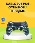 PS4 Uyumlu Kablosuz Oyun Kolu Ergonok Çift Titreşimli-1