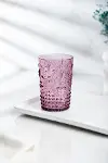 Akrilik Mürdüm Tekli Kısa Bardak & Su Meşrubat Kahve Yanı Bardağı 400 ml ( Cam Değildir )-2
