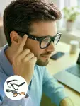 Yapay Zekâ Destekli Akıllı Gözlük Değiştirilebilir Manyetik Lens Bluetooth Bağlantı ve Dokunmatik Ko-4