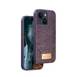 Onegif Apple İphone 15 Bright Simli Kapak - Derin Mor-1