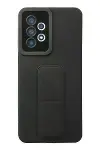 Samsung Galaxy A33 5G Kılıf Mega Standlı Silikon - Siyah-2