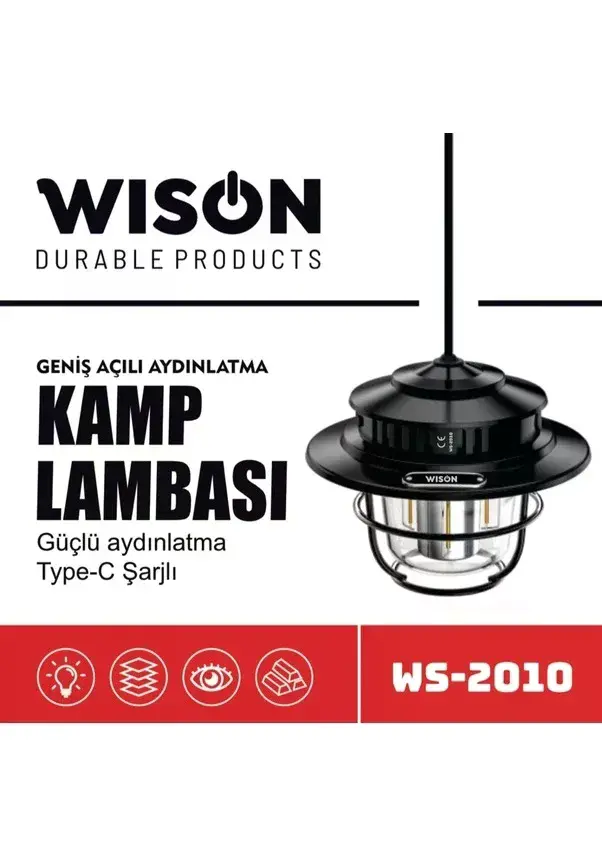 Wison WS-2010 Geniş Açılı Aydınlatma Kamp Lambası