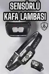 Kafa Lambası Kamp Lambası Sensörlü Şarjlı Ayarlanabilir-3