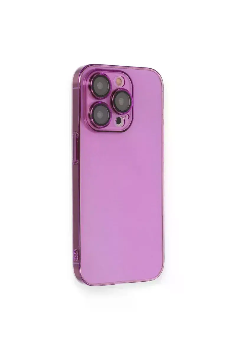 Apple iPhone 13 Pro Kılıf Armada Lensli Kapak - Mor