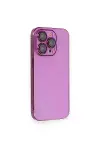 Apple iPhone 13 Pro Kılıf Armada Lensli Kapak - Mor-1