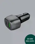 38W Çift Çıkışlı Araç Şarj Cihazı – Type-C ve USB PD Destekli-3