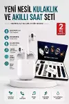 2025 Model Akıllı Saat ve 2.Nesil TWS Bluetooth Kulaklık Yüksek Ses Kaliteli-1