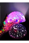 Yıldızlı Gökyüzü Efektli Projektörlü Masa ve Gece Lambası-11