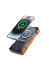 Güneş Enerjili Powerbank 20000 mAh Kablosuz ve Hızlı Şarj Destekli Taşınabilir Şarj Cihazı-3