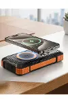 Güneş Enerjili Powerbank 20000 mAh Kablosuz ve Hızlı Şarj Destekli Taşınabilir Şarj Cihazı-1