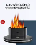 Aromatik Oda Kokusu Difüzörü Alev Tasarımlı LED Işıklı Nemlendirici-1
