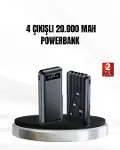 Powerbank 20000 mAh LED Fenerli ve Çoklu Güvenlik Korumasına Sahip-1