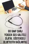 Kablolu Boyun Askılı Dijital Göstergeli Bluetooth Kulaklığı 60 Saat-7