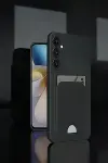 Samsung Galaxy A55 5G Kılıf Kelvin Kartvizitli Silikon - Lacivert-4