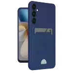 Samsung Galaxy A55 5G Kılıf Kelvin Kartvizitli Silikon - Lacivert-6