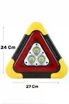 Işıklı Üçgen Reflektör Led Projektör Acil Durum Feneri Flaşör 500 Lümen-3