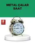 Gümüş Renkli Sessiz Işıklı Dekoratif Masa Üstü Çalar Saat Alarmlı-1
