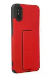 Xiao Red 9A Kılıf Mega Standlı Silikon - Kırmızı-2
