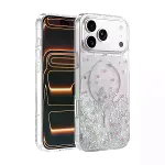Onegif Apple İphone 17 Pro sk Simli Magsafe Kapak - Desen 1-1