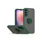 Samsung Galaxy A26 Kılıf Montreal Yüzüklü Silikon Kapak - Yeşil-2