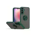 Samsung Galaxy A26 Kılıf Montreal Yüzüklü Silikon Kapak - Yeşil-3