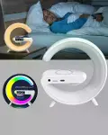 Akıllı Uyku Lambası Gündoğumu Alarmı Kablosuz Şarj ve Müzik Çalar-3