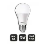 10 Adet 15W Beyaz Led Ampul 1200LM 6500K 15.000 Saat Ömür-2