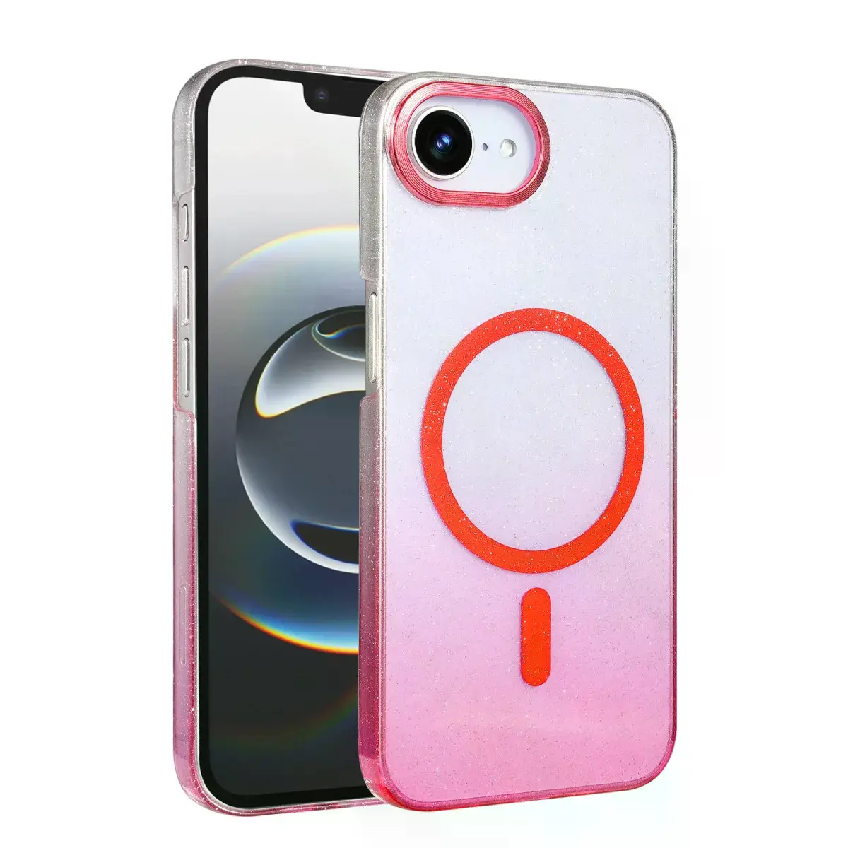 Apple İphone 16e Glossy Magsafe Kapak - Pembe