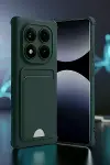 Xiao Red Note 14 Pro Plus Kelvin Kartvizitli Silikon - Koyu Yeşil-2