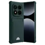 Xiao Red Note 14 Pro Plus Kelvin Kartvizitli Silikon - Koyu Yeşil-3