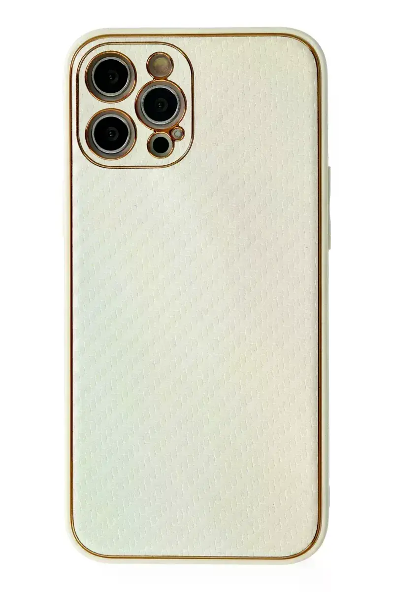 Apple iPhone 12 Pro Kılıf Coco Karbon Silikon - Beyaz